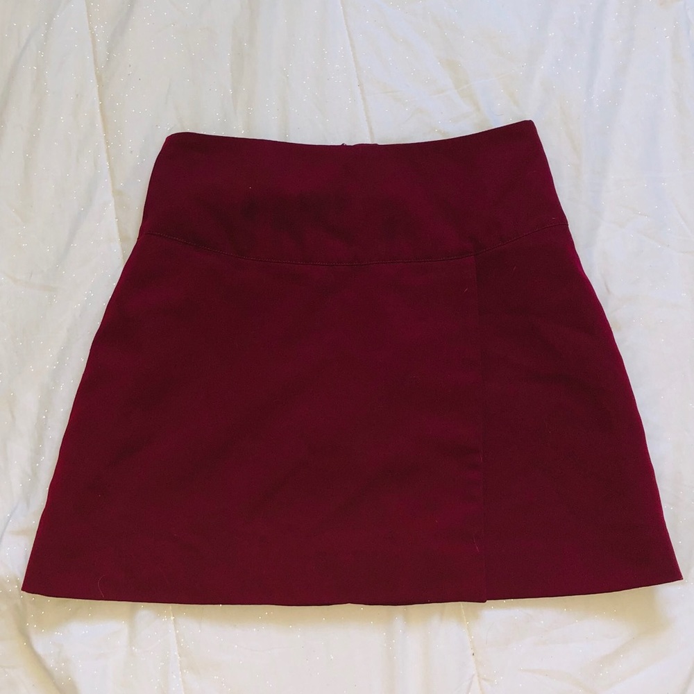 Gia and co red mini skirt